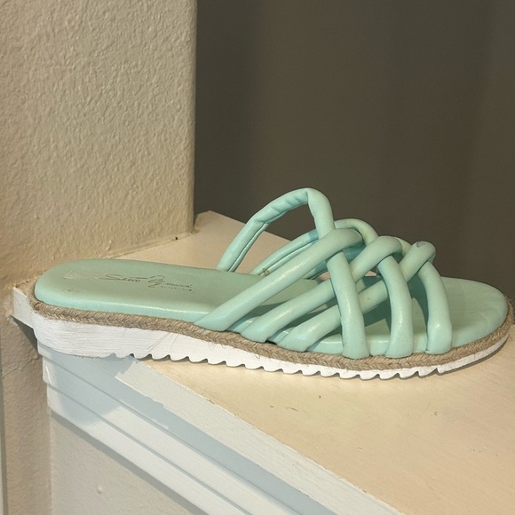 Sesto Meucci soft leather flat slide sandal women Spain size 8M - Picture 2 of 11